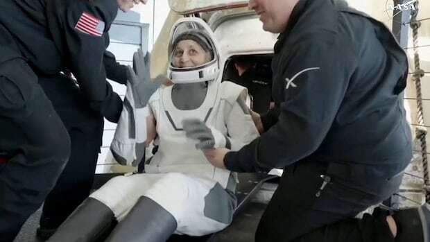 Astronauts return to Earth after 9 months stuck in space