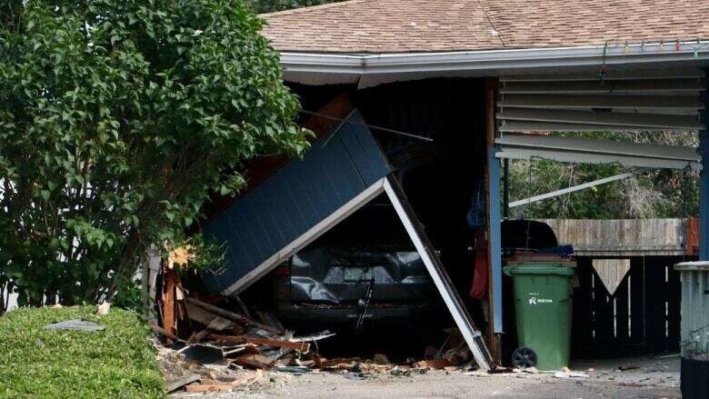 'Felt like an earthquake': Regina family shocked after driver crashes into home