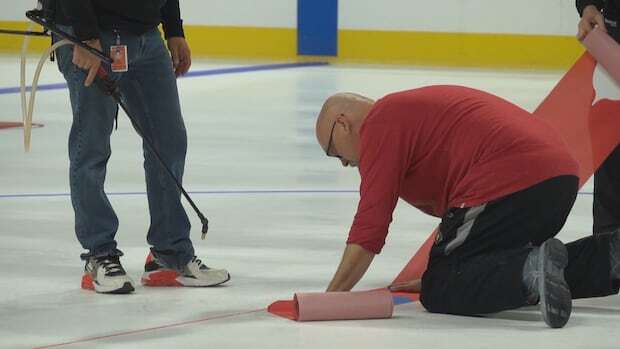 Ice goes in for the season at the home of the Ottawa Senators