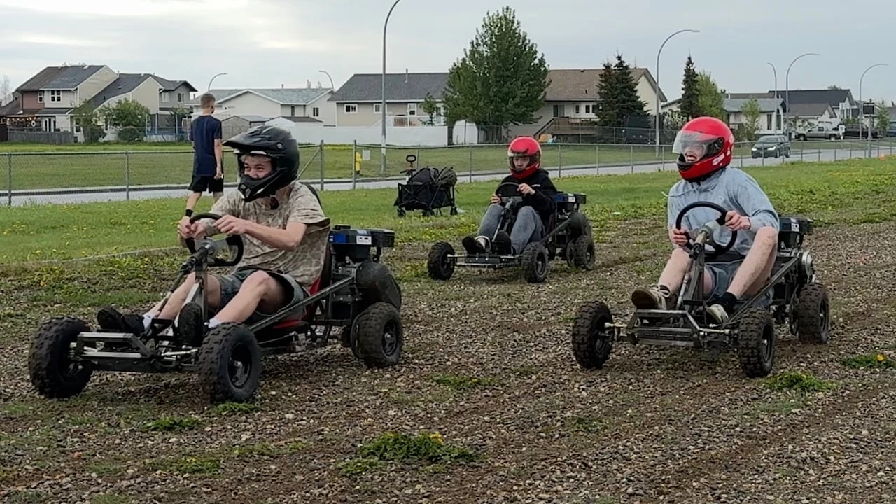 Start your engines: Northeast B.C. go-kart club students celebrate with year-end test drive
