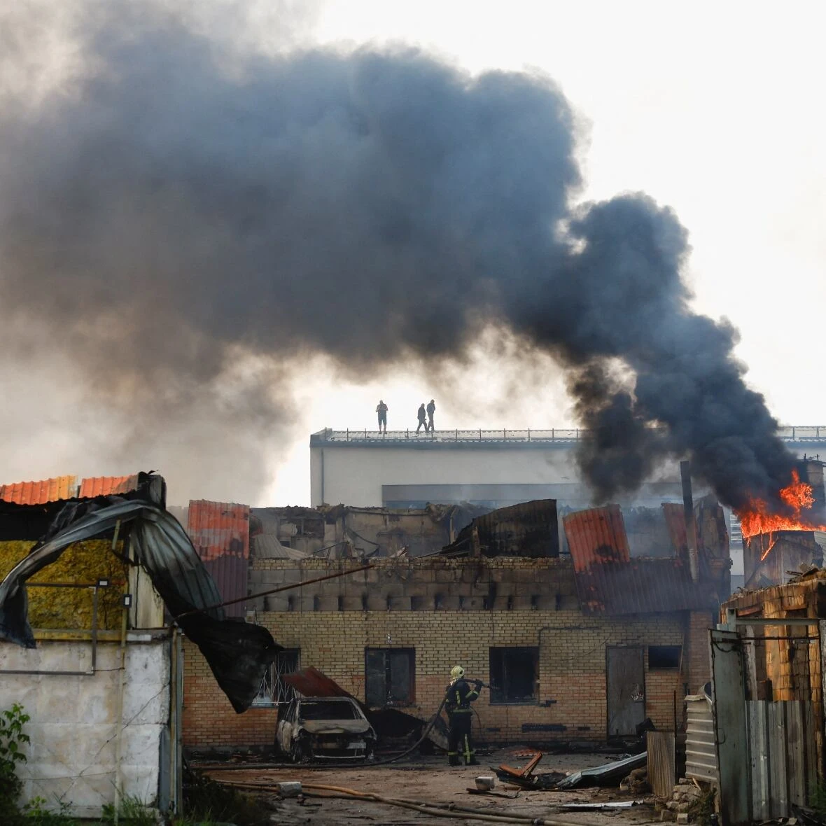 Russia launches one of war's largest air attacks on Kyiv, Ukraine says