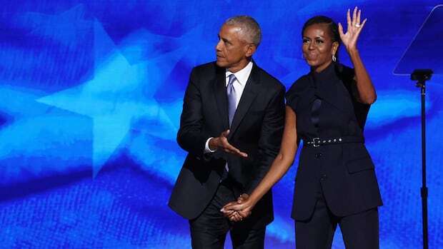 Obamas give hope-filled endorsement of Harris at DNC