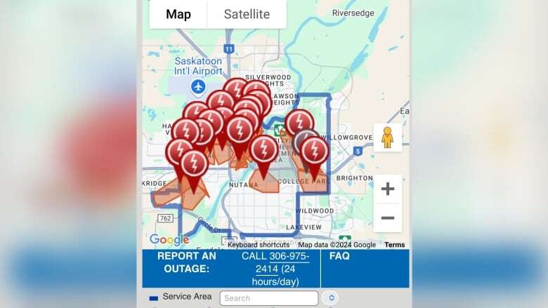 Saskatoon struck by major power outage