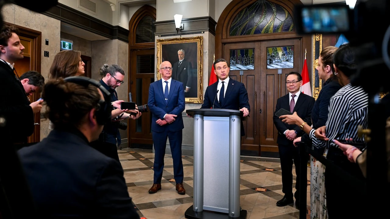 Conservative Leader Pierre Poilievre showcases MPs with new caucus roles