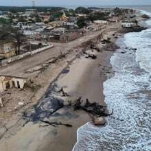 Brazil's coast is eroding faster than ever, leaving homes in ruin