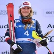 American Mikaela Shiffrin wins slalom for historic 100th World Cup victory