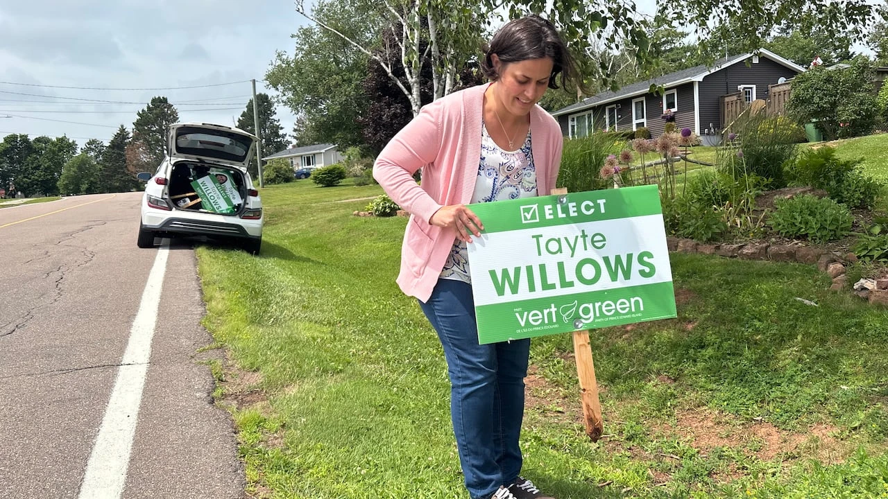 Tayte Willows won the District 16 byelection for P.E.I.’s Green Party Monday night