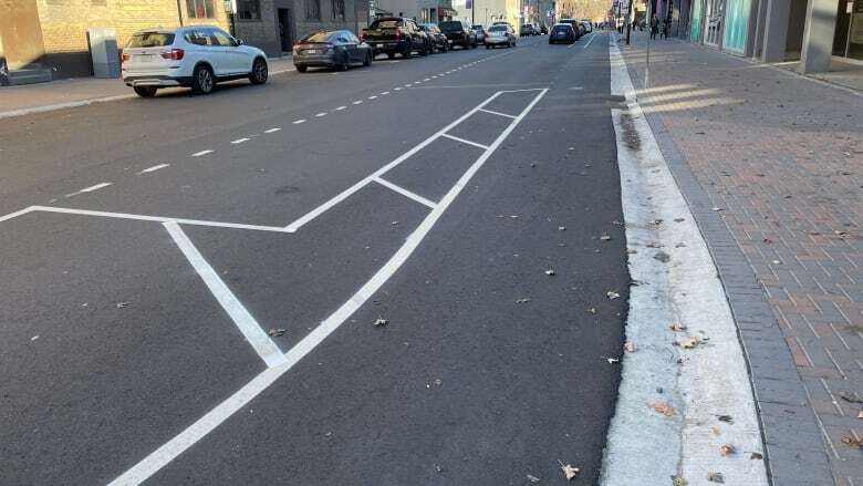 New bike lane added in downtown Sudbury on a busy one-way street