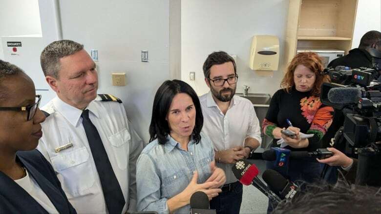 Steps from city hall, Montreal opens an emergency warming centre — filled with chairs