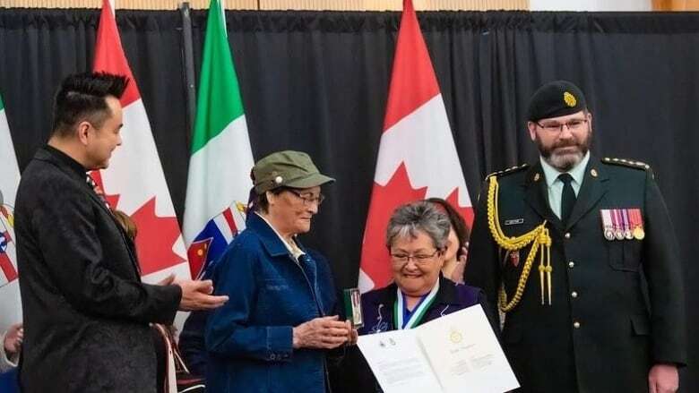 Yukon grandmother and grandson both receive Coronation Medal