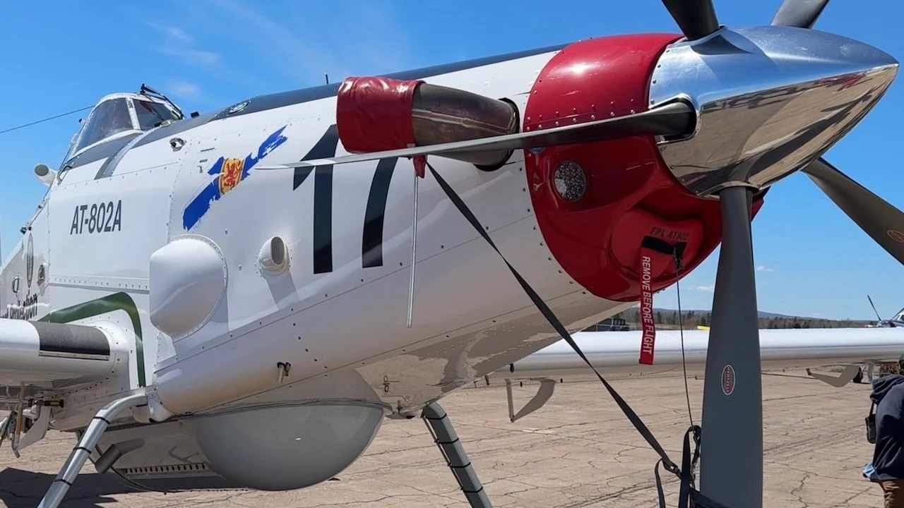 How fixed-wing water bombers helped control Queens County wildfire
