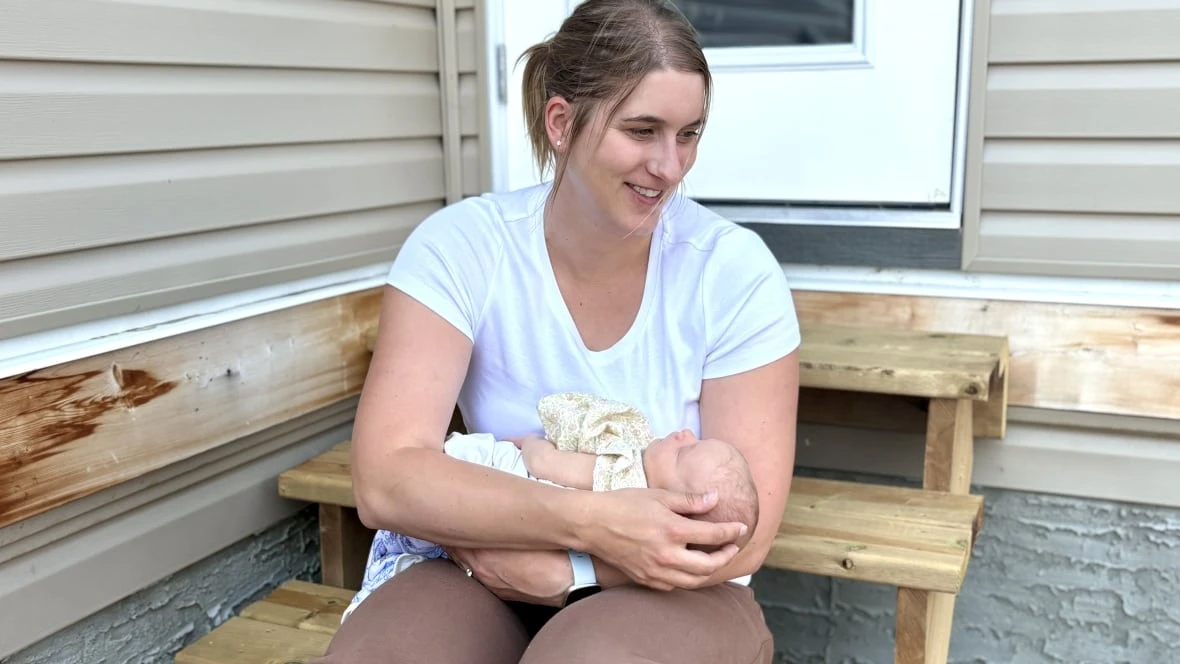 This evacuee was 35 weeks pregnant when wildfire destroyed her home. Now she has a healthy newborn daughter