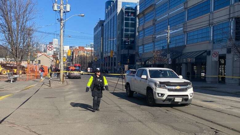 Woman in her 70s dead after being struck by pickup truck in west end