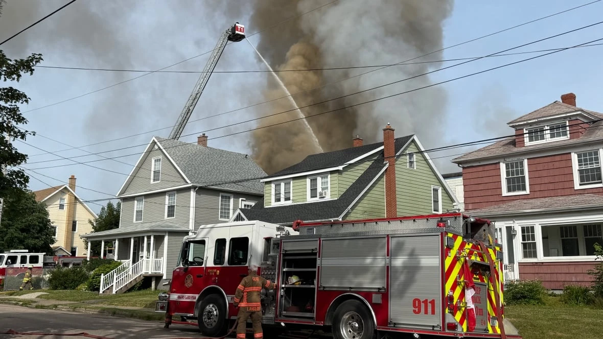 Fire at former high school forces evacuations for Glace Bay residents