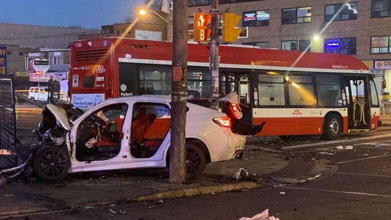 3 charged after stolen BMW crash with TTC bus