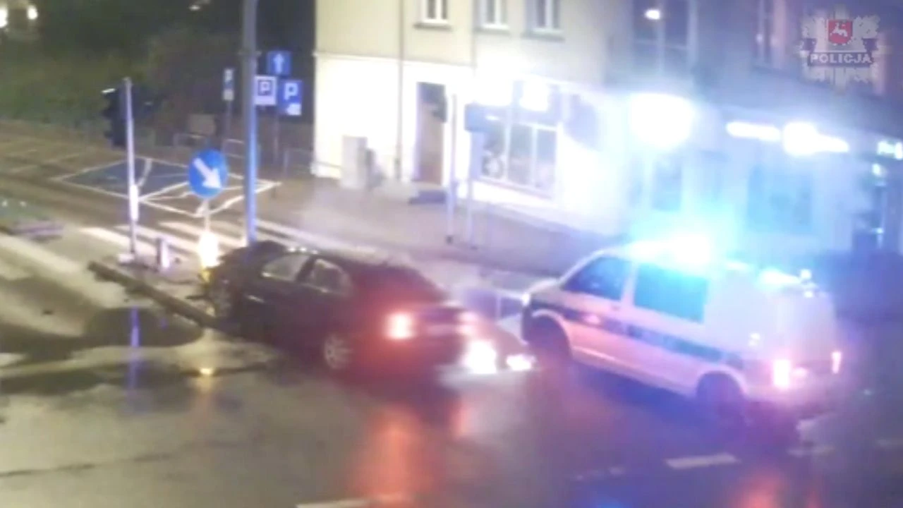 Pijany uciekał przed policją. Sceny jak na filmu ulicach Łukowa