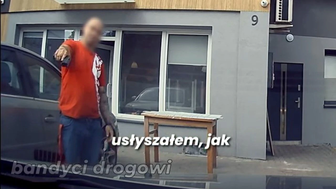 Groził kierowcy przedmiotem przypominającym broń. „Jesteś Polakiem?”