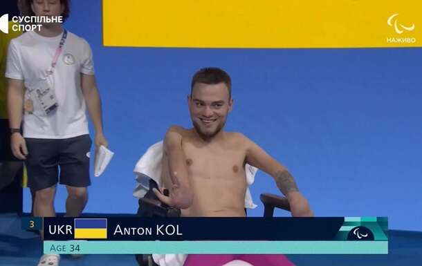 Український плавець Антон Коль виборов медаль Паралімпіади