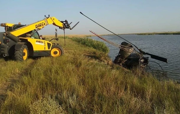 Опубліковано відео з місця аварії приватного Мі-2