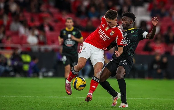 Судаков провів сильний матч за Бенфіку, попри скасований гол