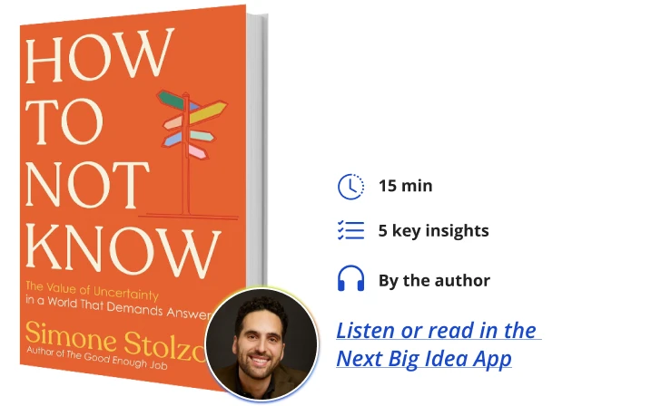 A guide to navigating uncertainty head-on