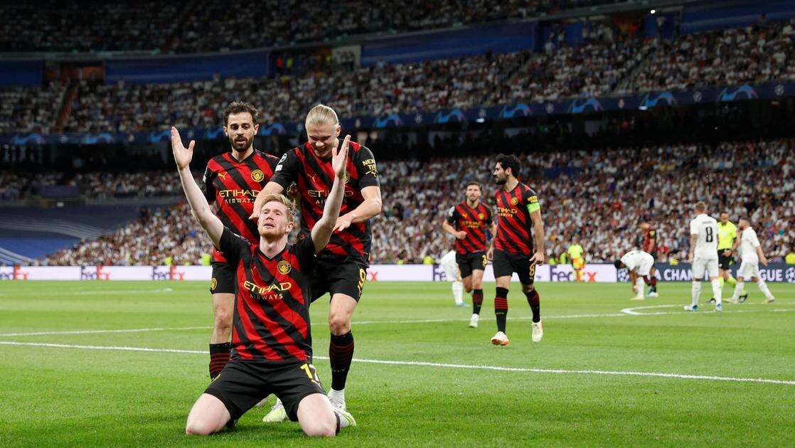 Real Madrid-Manchester City 1-1: per la finale è tutto rimandato al ritorno. A Vinicius risponde De Bruyne