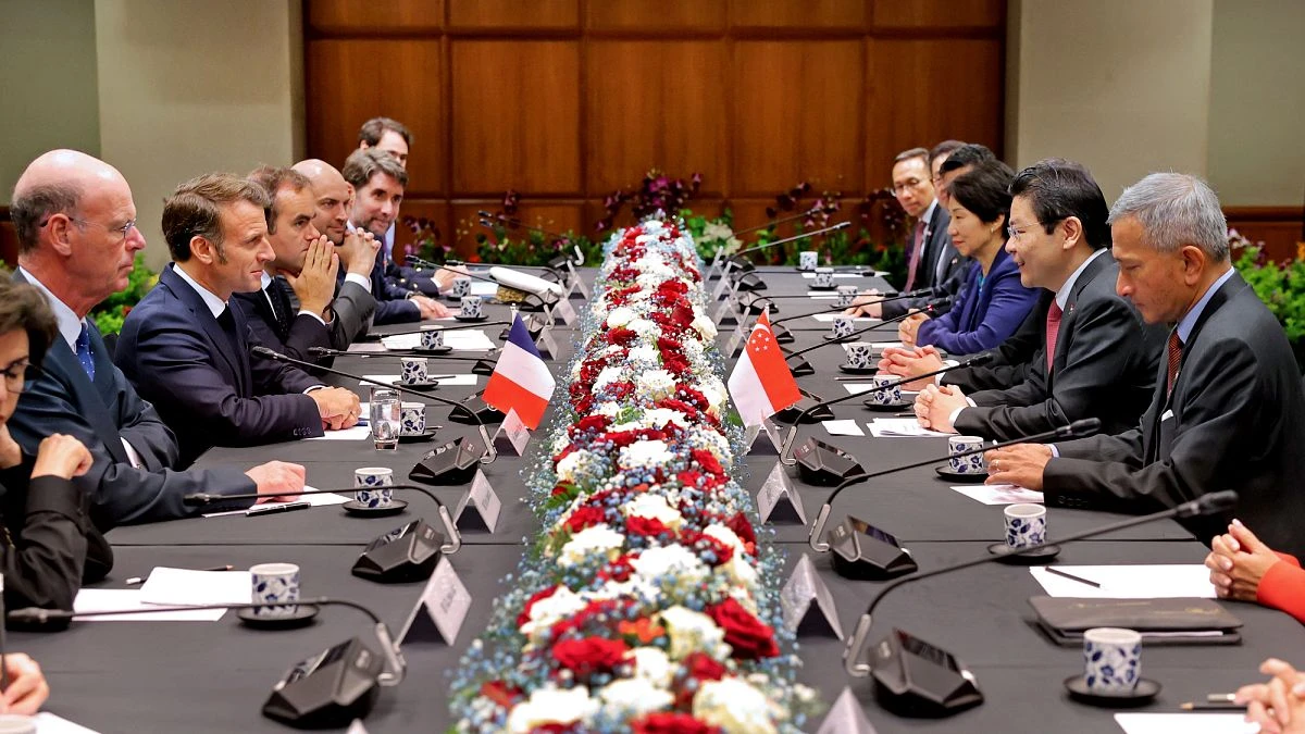Macron firma un acuerdo sobre tecnología e IA en Singapur