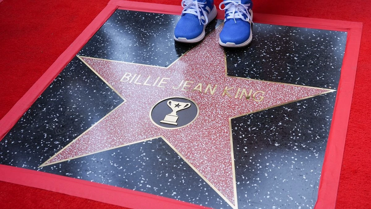 Billie Jean King recibe una estrella en el Paseo de la Fama