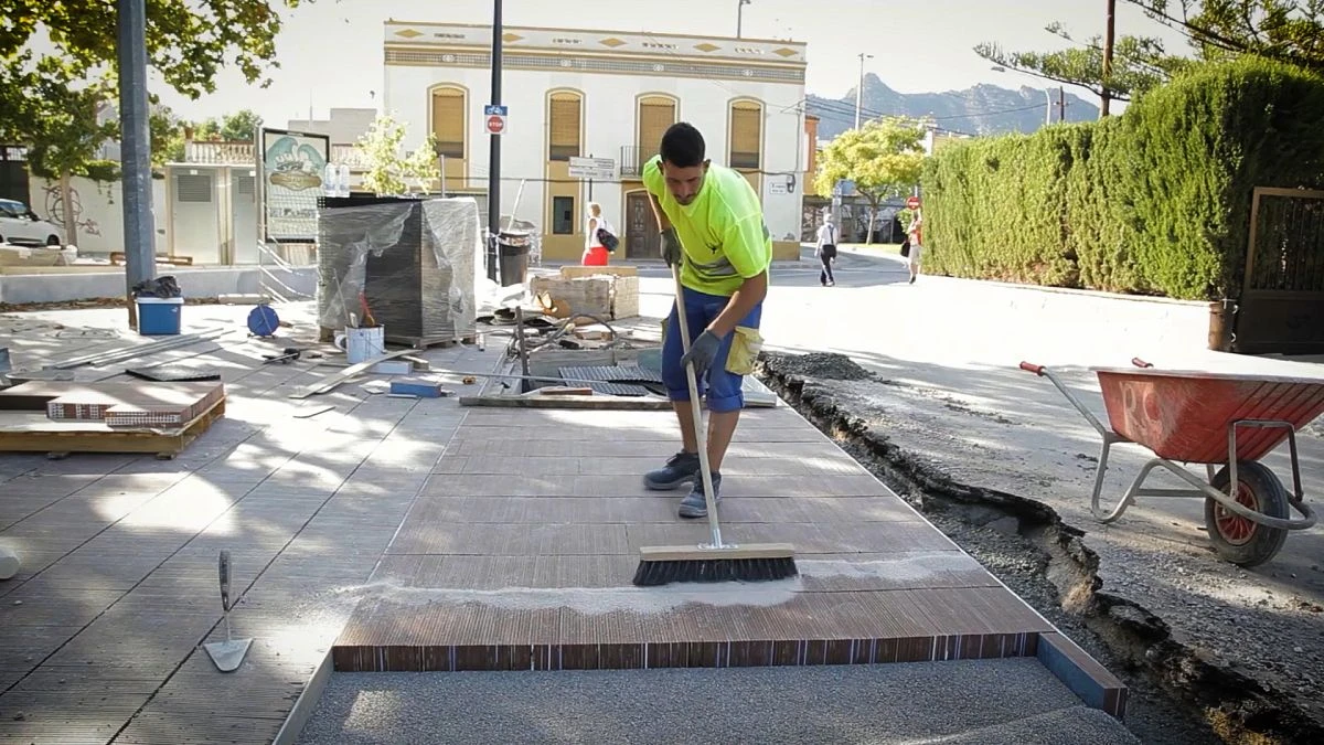 El pavimento cerámico antilluvia contra el cambio climático