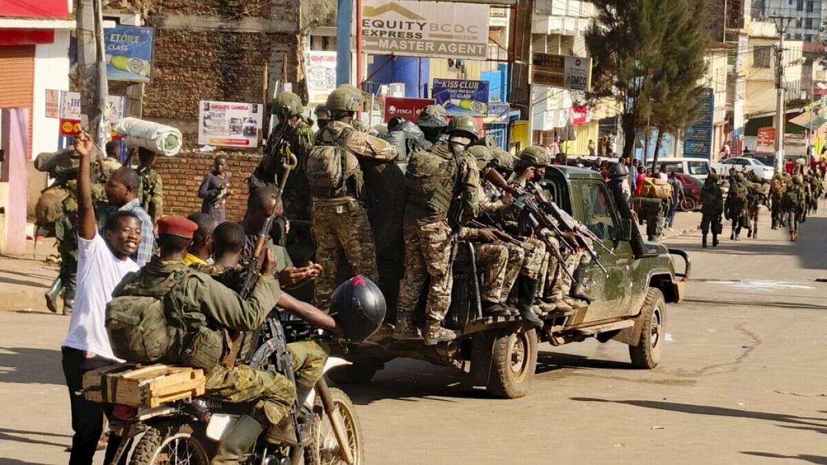 Rebeldes invaden ciudad clave en la República Democrática del Congo