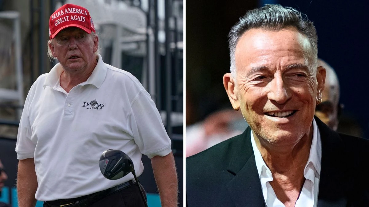 Donald Trump attaque Bruce Springsteen avec une balle de golf dans une vidéo truquée devenue virale