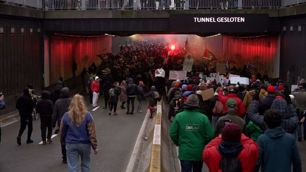 En Belgique, manifestation nationale contre le virage à droite du nouvel exécutif