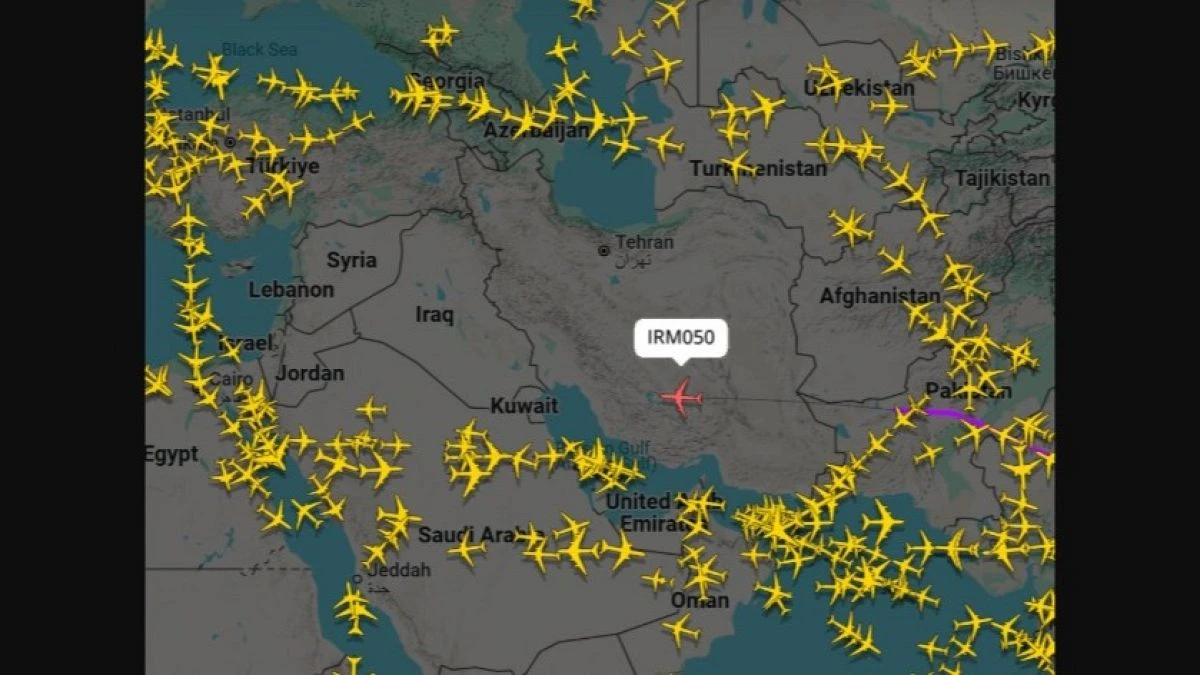 Moyen-Orient : Un avion de ligne a traversé seul l'espace aérien iranien
