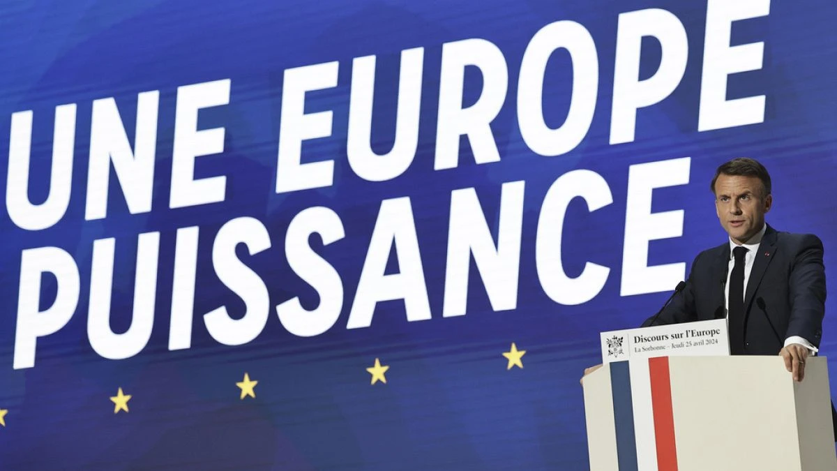 El controvertido discurso de Macron sobre Europa en plena campaña