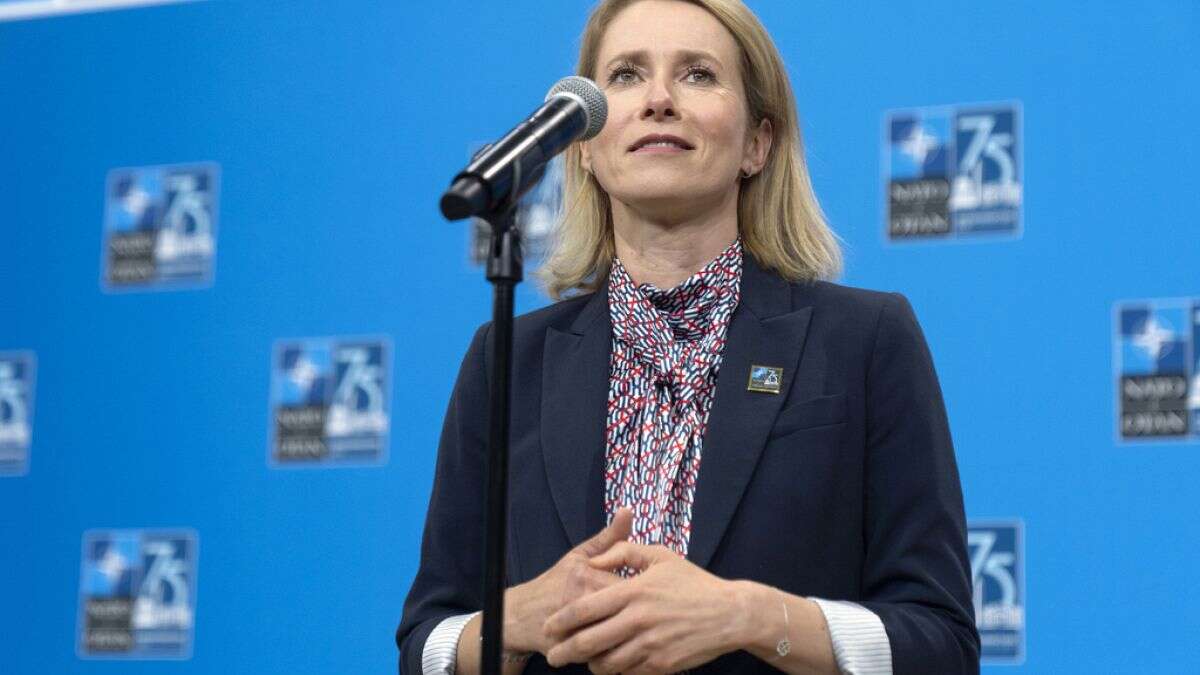 Kallas dimite como primera ministra para liderar la diplomacia europea