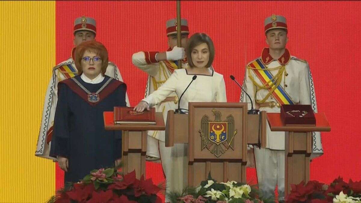 Maia Sandu formaliza su segundo mandato como presidenta de Moldavia