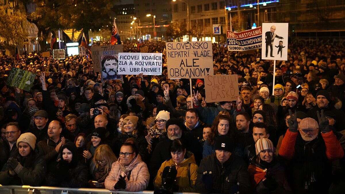 Slovaquie : manifestation anti-gouvernementale à Bratislava