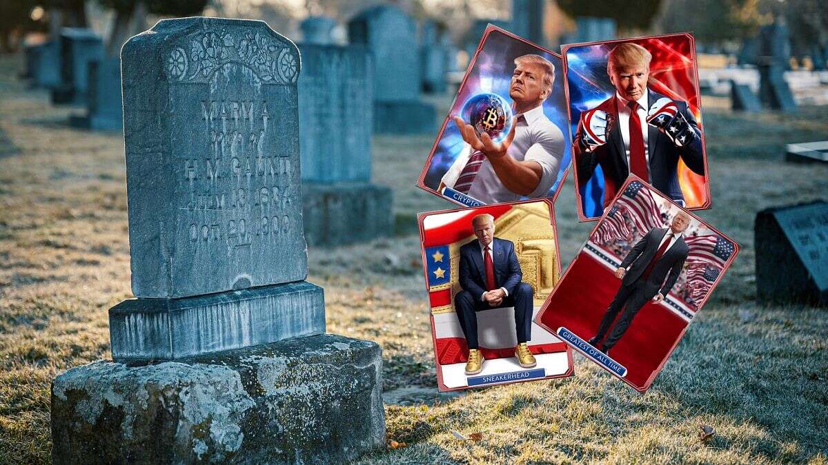 Los cromos de Trump no salvarán a los NFT del cementerio digital