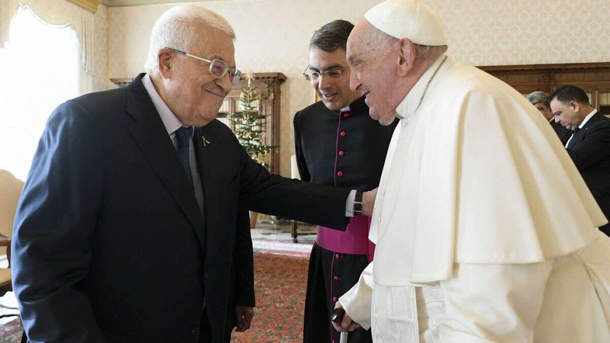 Le président de l'Autorité palestinienne rencontre son homologue italien Mattarella