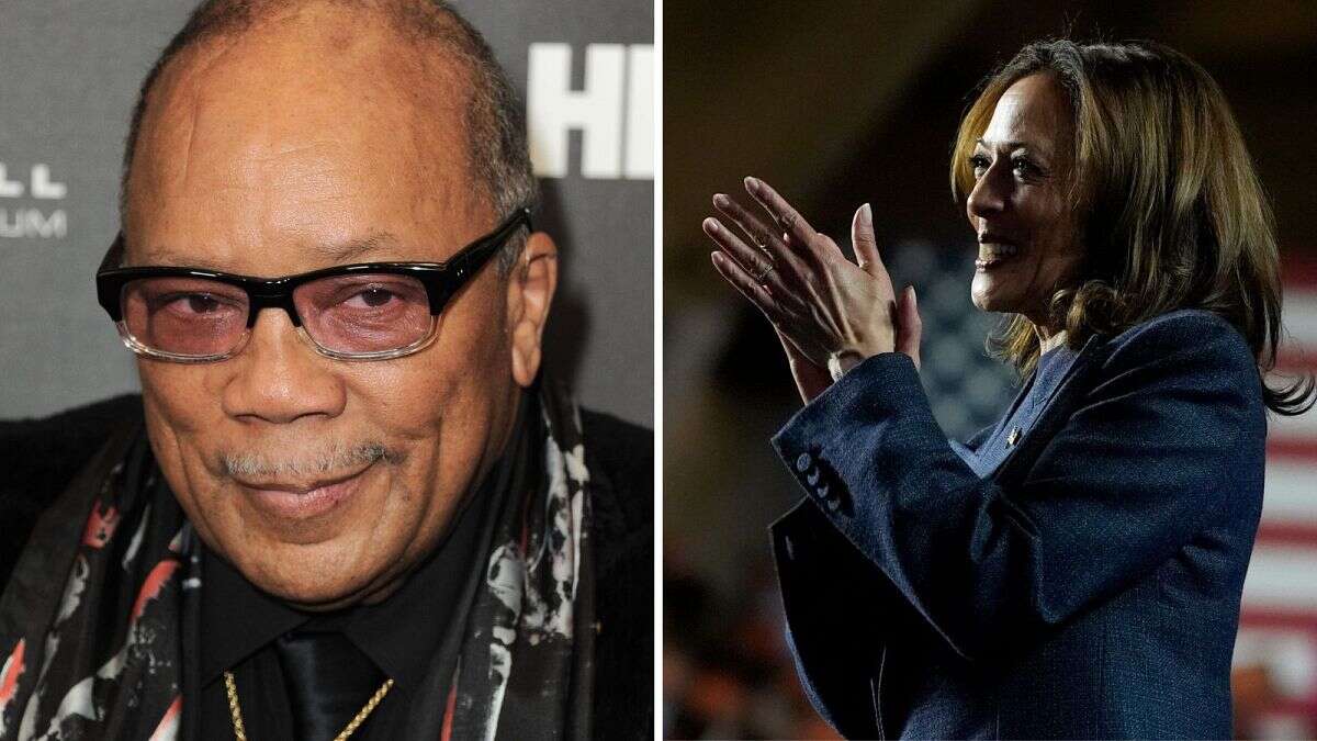 Kamala Harris rinde homenaje al fallecido músico Quincy Jones