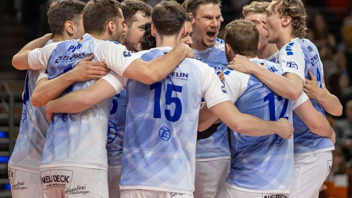 Friedrichshafens Volleyballer vor Titelgewinn