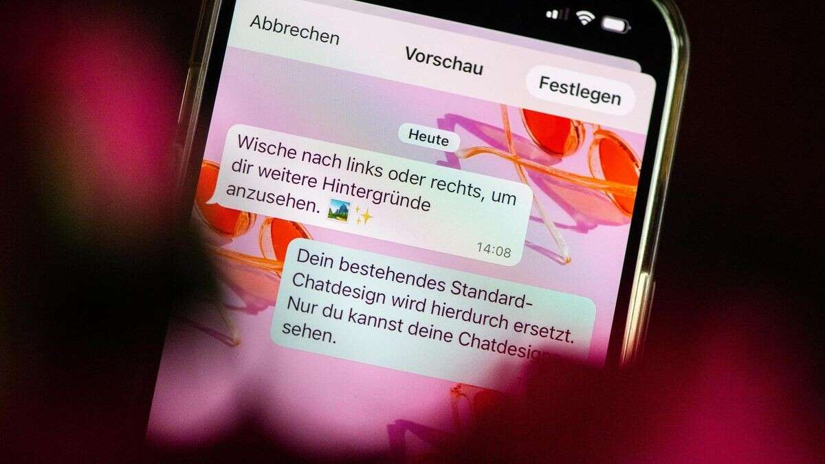 Neuerung bei WhatsApp – individuelle Chat-Designs kommen