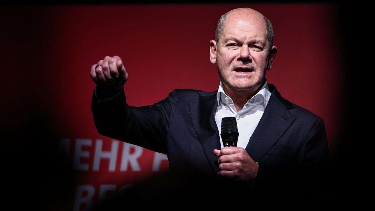 Scholz gibt den Kümmerer – bis einem Gast der Kragen platzt