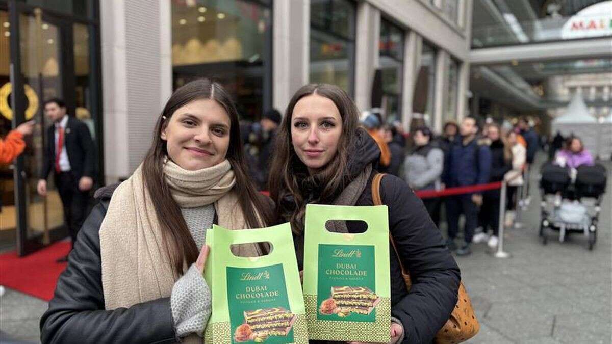 Ansturm in Mall of Berlin – alle sind heiß auf Dubai-Schokolade