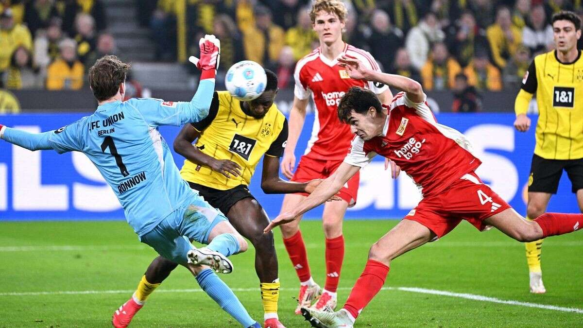 Union Berlin geht bei Borussia Dortmund mit 0:6 unter