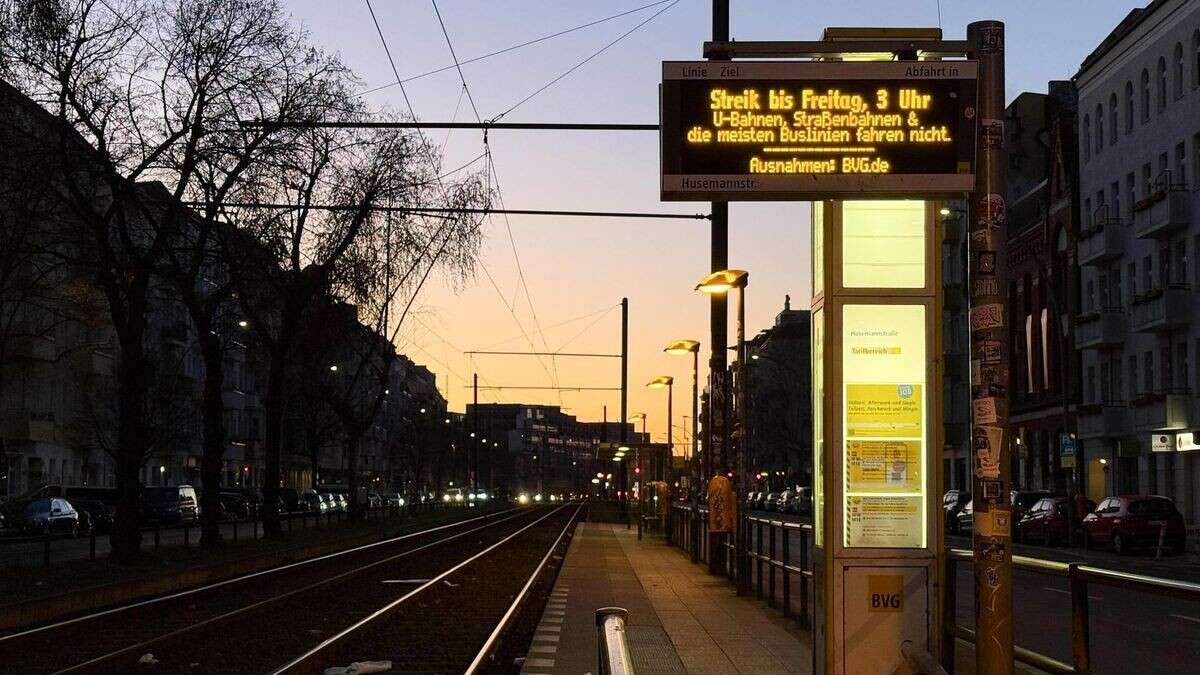 Verdi kündigt nächsten BVG-Streik für Mittwoch und Donnerstag an