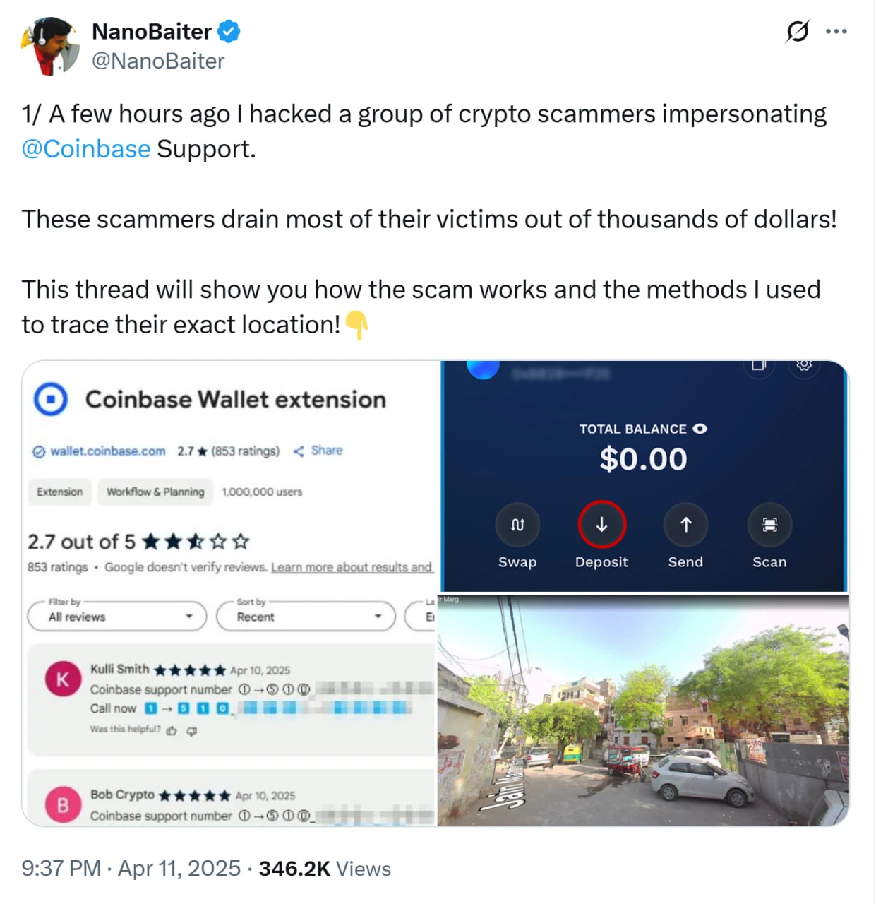  Retired artist loses $2M in crypto to Coinbase impersonator 