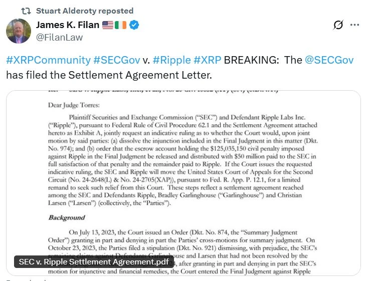  SEC’s Crenshaw slams Ripple settlement, warns of ‘regulatory vacuum’ 