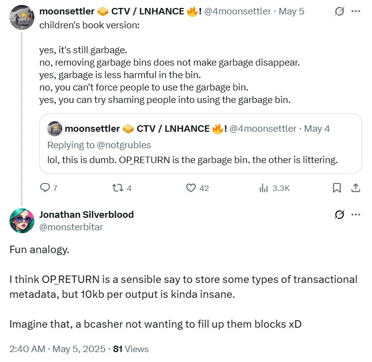  Bitcoin Core to unilaterally remove controversial OP-Return limit 