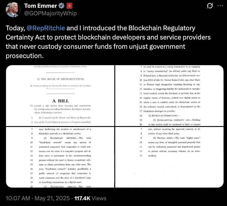  US lawmaker reintroduces bill amid pushback on Trump's crypto ties 